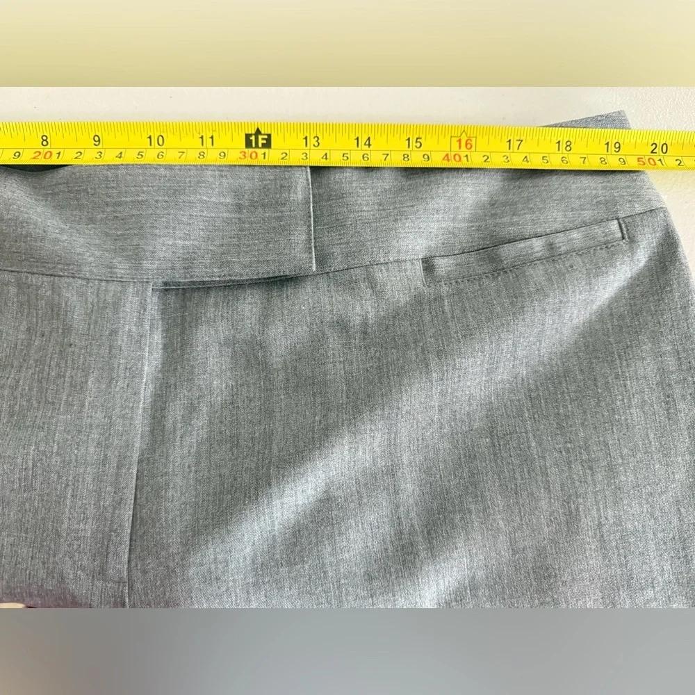 Lafayette 148 Gray Wool Wide Leg Pants Women's Size 14 NWT